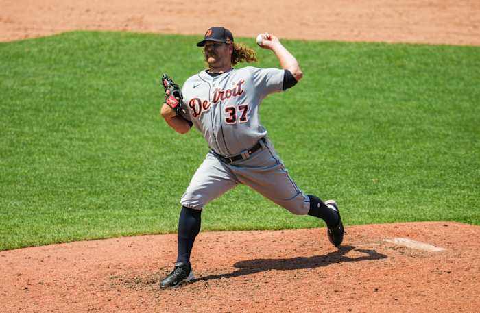 Detroit Tigers RP Andrew Chafin pitching